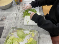 お好み焼き作り3